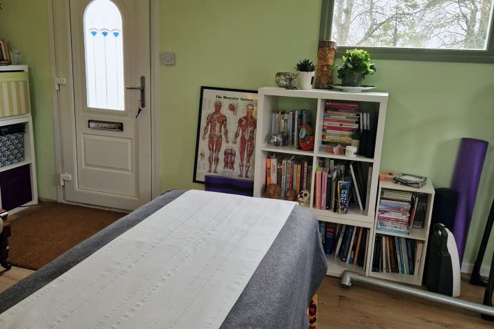 Inside cabin of Massage Therapy Winchester